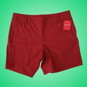 Spanx Sunshine Shorts Women Dark Cherry 6” NWT